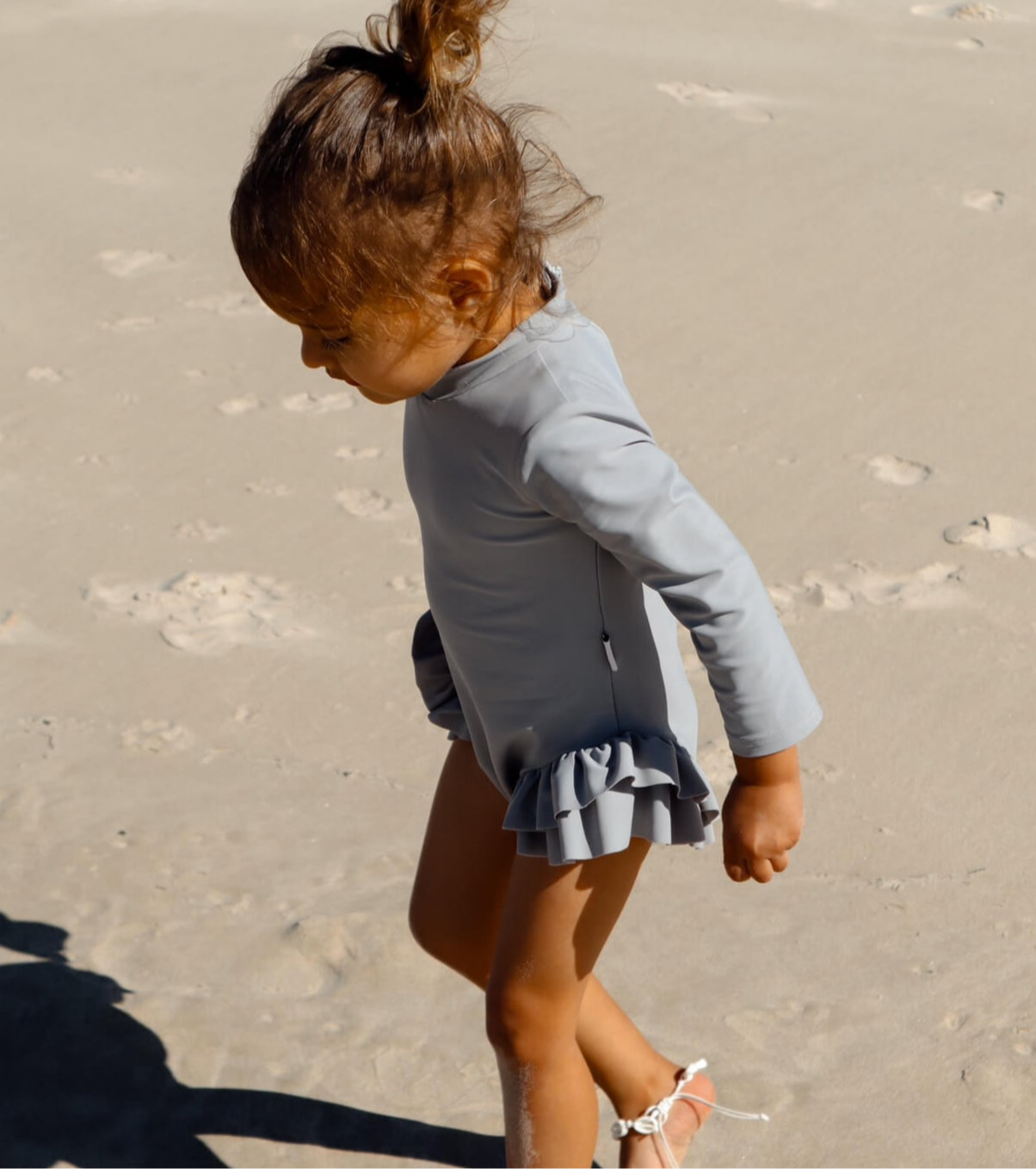 Minimal Grey Snapsuit - FINAL SALE