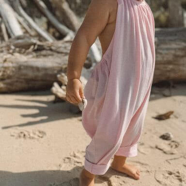 pink baby girls beach cover up