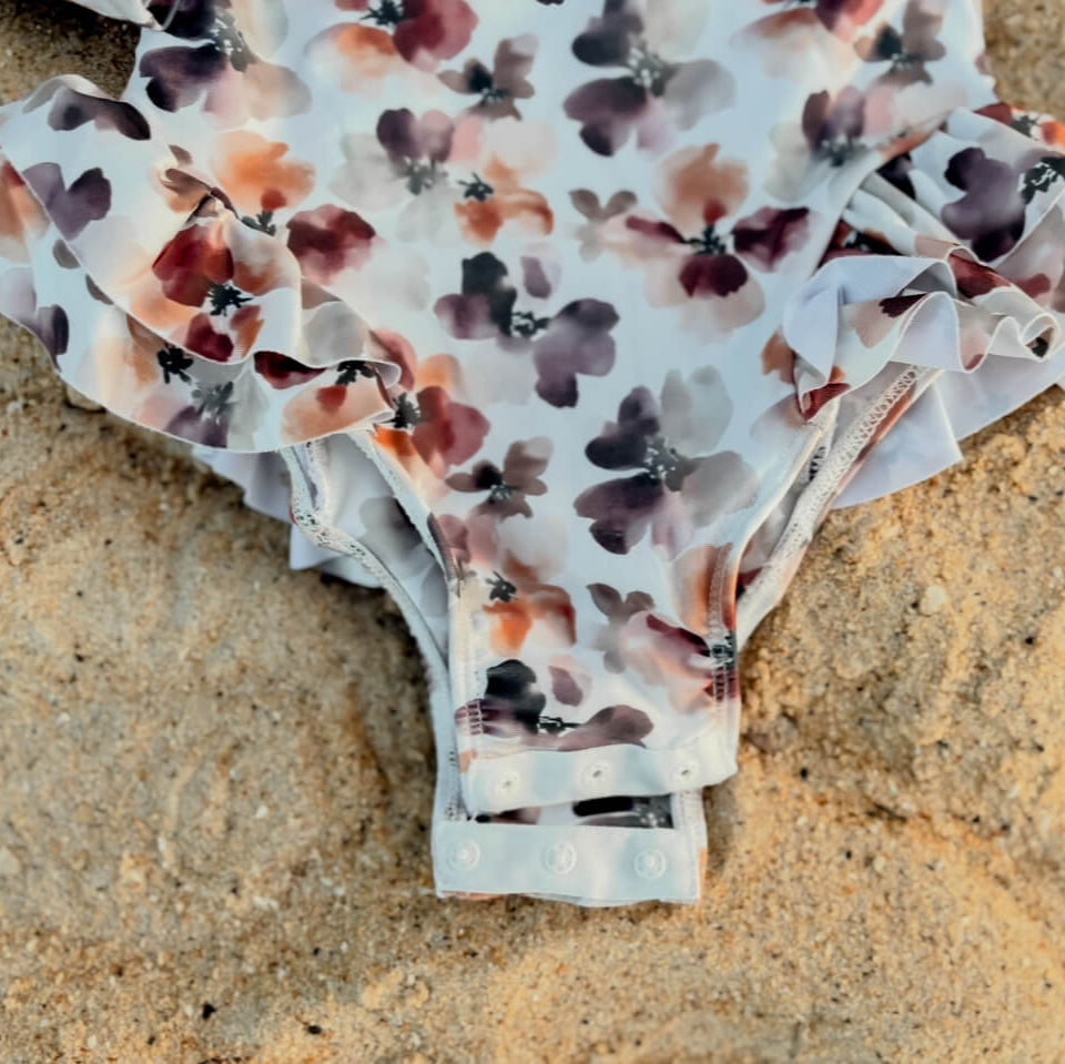 baby girls nappy change swimsuit