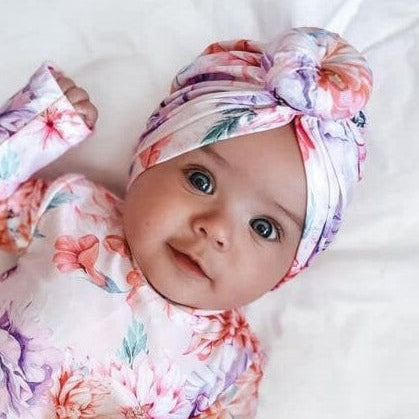 newborn swimsuit for infant swim turban hat