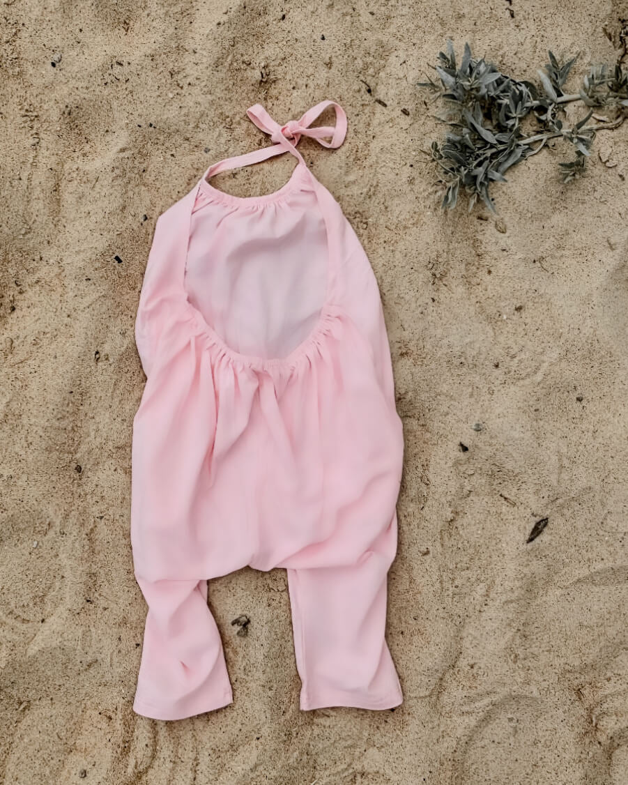 pink baby girls beach cover up
