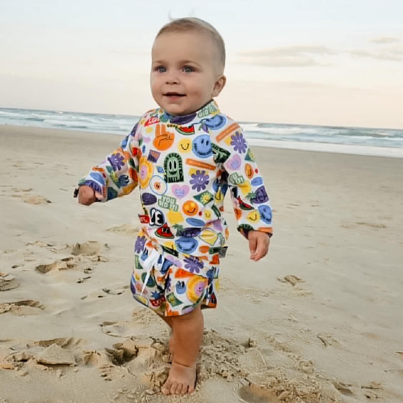 bright baby toddler boy rash guard. bright baby and boys swimwear