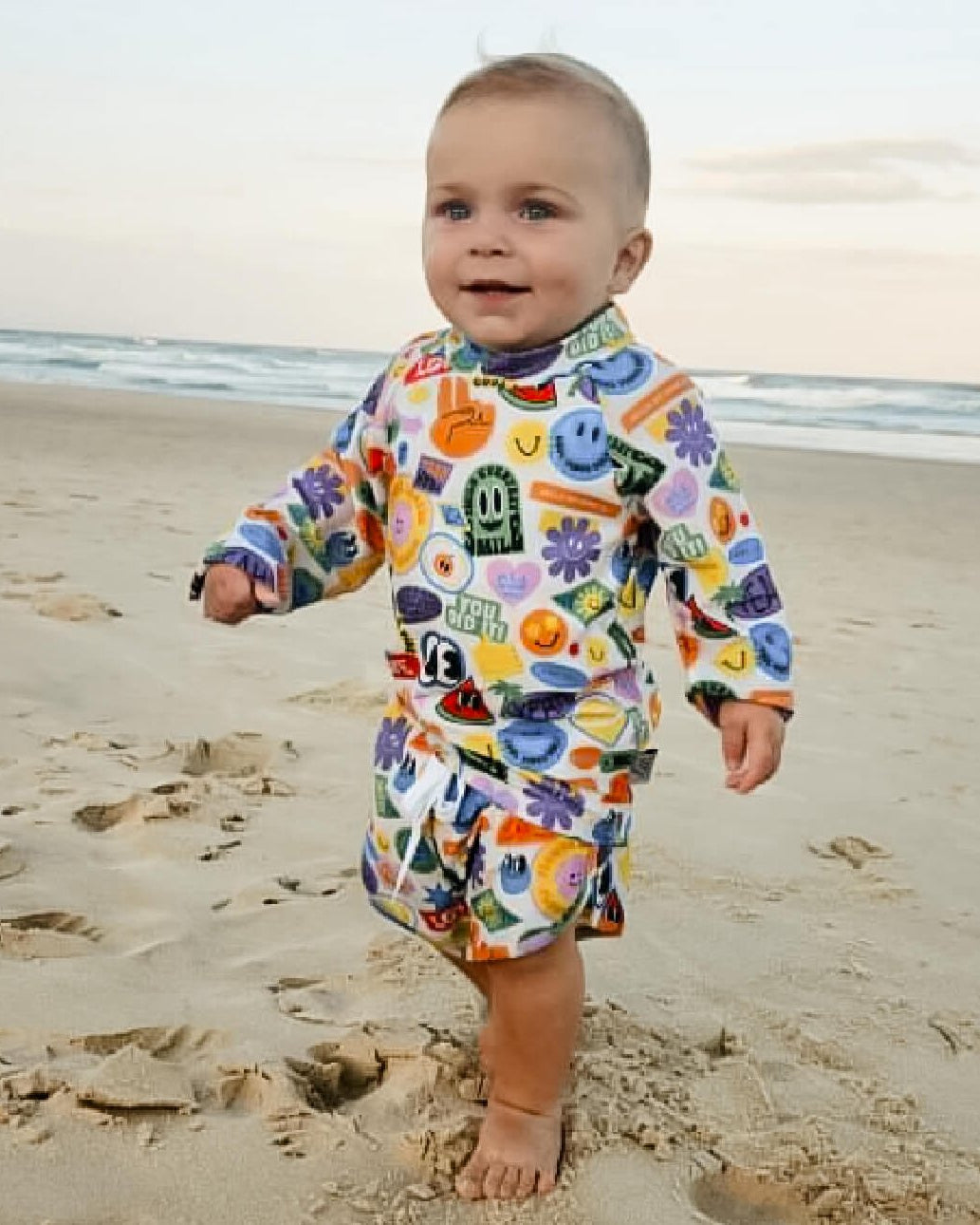 bright baby toddler boy rash guard. bright baby and boys swimwear