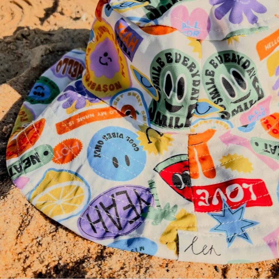 vibe scrunch and go bright kids swim hat