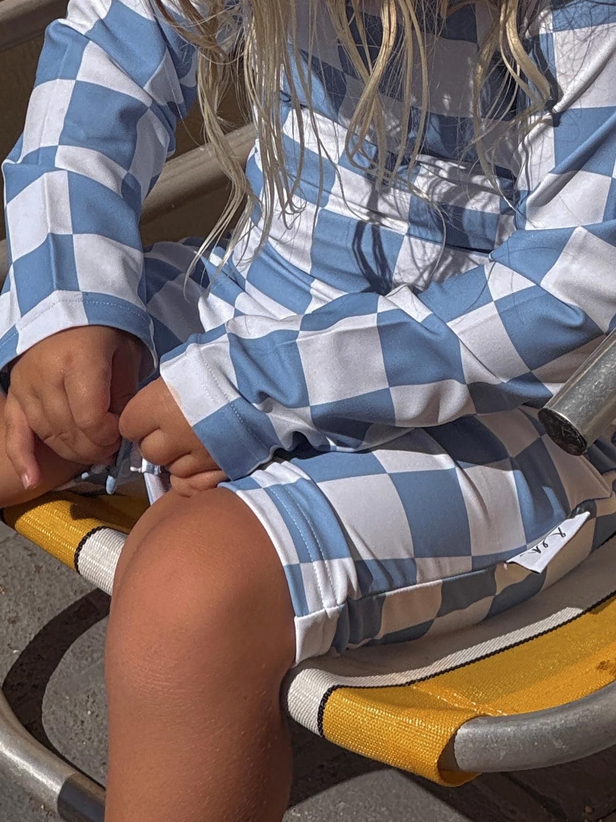 All in One Rash Suit - Cobalt Check