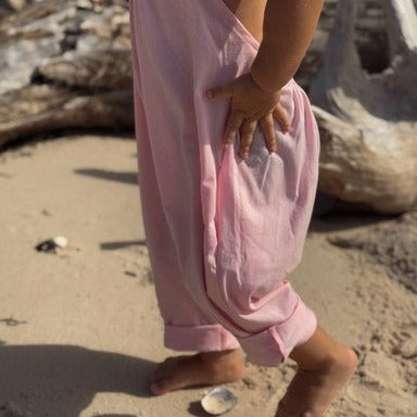 pink baby girls beach cover up halter