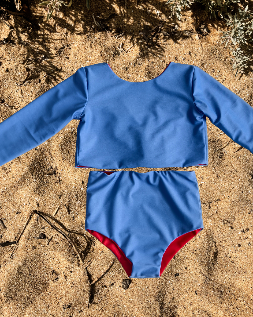 girls age appropriate two piece bikini long sleeve for girls and tweens.
