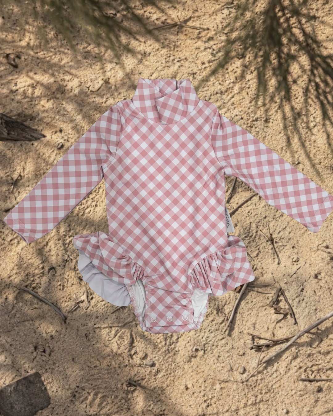 Snap Swimsuit - Gingham V2