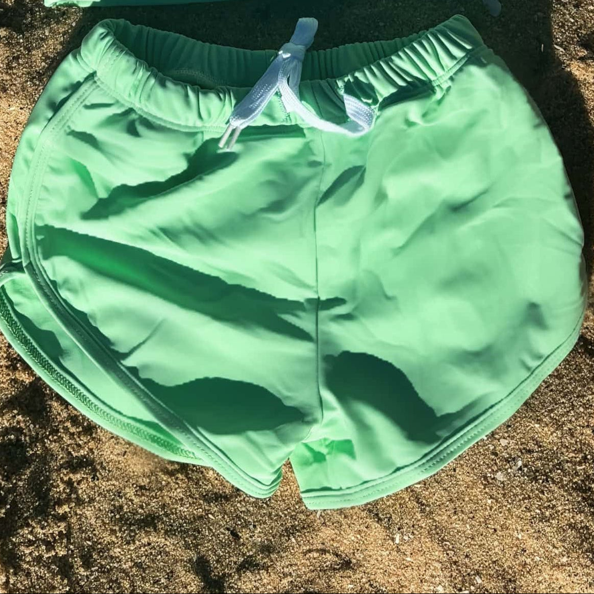 bright pastel green print