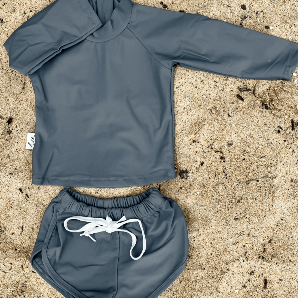 Boys navy blue rash guard sales