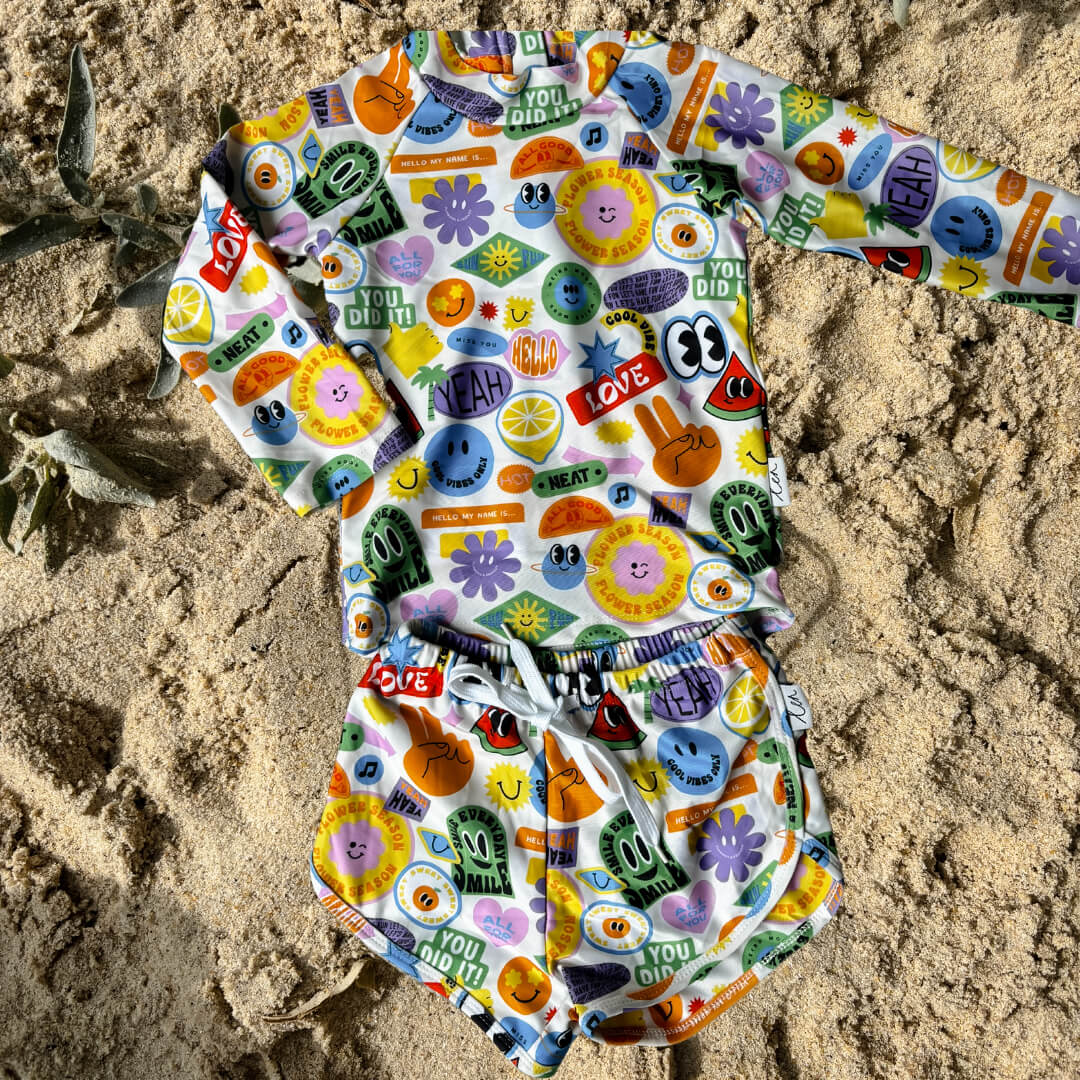 bright easy see rash swim set baby toddler boys unisex